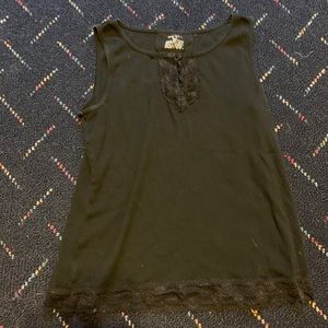 Black Lacey Tank